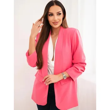Dámské sako Dámské cukrově růžové sako 9709, VELIKOST UNI ( S, M , L )