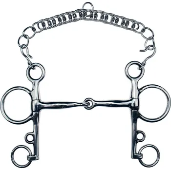 Udidlo pro koně Pelham 1 lomený Feeling, 13,5 cm