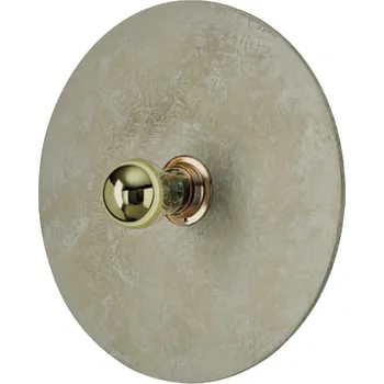 Nástěnné svítidlo Aromas Kassy E27 nástěnné keramické svítidlo Ø200mm / Zlatá