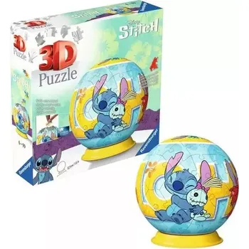 3D puzzle RAVENSBURGER 3D Puzzleball Disney: Stitch 72 ks