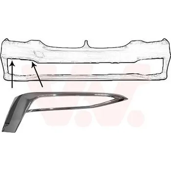 Lišta karosérie Ozdobná / ochranná lišta, nárazník VAN WEZEL 0550582