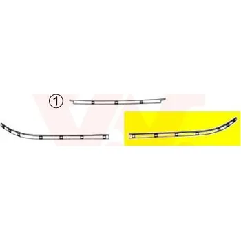Lišta karosérie Ozdobná / ochranná lišta, nárazník VAN WEZEL 0639485
