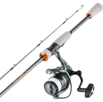 Rybářský prut Vevor Prut s navijákem 2 m 2-dílný im6 karbon 7+1 ložisek eva nerez očka