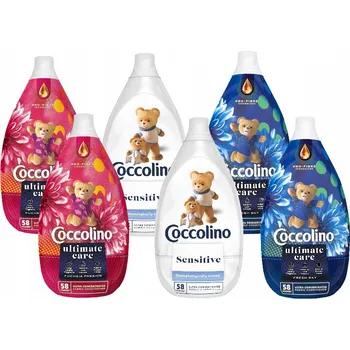 Aviváž Coccolino Ultimate Care Fresh Sky + Fuchsia + Sensitive (6x870 ml) - Sada aviváží