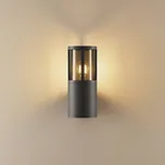 Deko-Light Venkovní nástěnné svítidlo Facado II, šedá/kouřově šedá Ø 11 cm IP65 kovová tmavě šedá metalíza RAL 840-M, kouřově šedá 1 x 20 W - Doprava zdarma