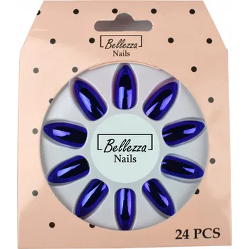 umělá květina UMĚLÉ NEHTY TIPSY ZRCADLOVÉ - 24 ks - ZD9