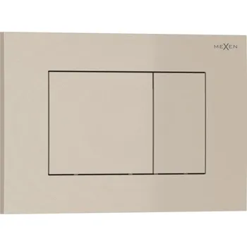 Splachovací tlačítko Mexen Tex 02 splachovací tlačítko, béžové - 6102-07 Splachovací tlačítka