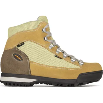 Dámská treková obuv AKU Ultralight Original GTX - dámská kožená - žlutá/zelená Velikost: 38