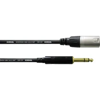 Audio kabel Cordial CFM6MV XLR kabelový adaptér [1x XLR zástrčka - 1x jack zástrčka 6,3 mm] 6.00 m černá