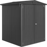 Plechový zahradní domek Biohort Europa 2 vel. 152 x 152 cm tmavě šedý metalický