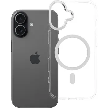 Náhradní kryt pro mobilní telefon Kryt Cover Frame Clear Hybrid Mag Cover with MagSafe iPhone 17 Translucent