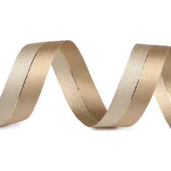 Stuha Stuha s lurexem šíře 25 mm, střední, 703 zlatá