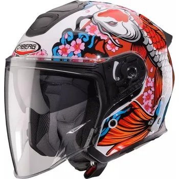 Helma na motorku Otevřená helma Caberg Flyon II Koi white/red/orange/blue - S / bílá