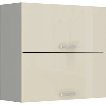 Kuchyňská skříňka Mirjan_zondo Horní kuchyňská skříňka Milo 80 GU-72 (šedá + krémový lesk)