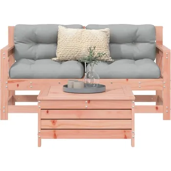 Zahradní lavice zahrada-XL 3dílná zahradní sedací souprava masivní dřevo douglasky 3250762