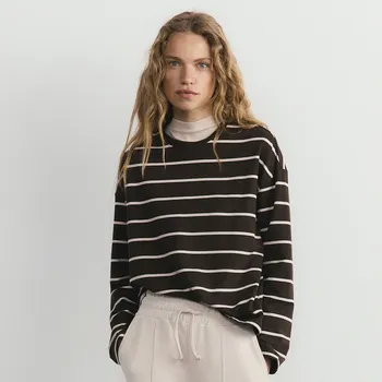 Reserved - Tričko s dlouhými rukávy a vysokým podílem modalu - vícebarevná - 341HT-MLC - 341HT-MLC-M