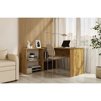 Psací stůl Pracovní stůl rohový CORONIL dub artisan