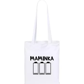 Látková taška Maminka - vybité baterie