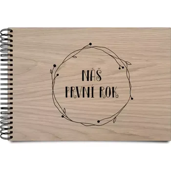 Fotokniha Dřevěné album s kroužkovou vazbou Věnec 5
