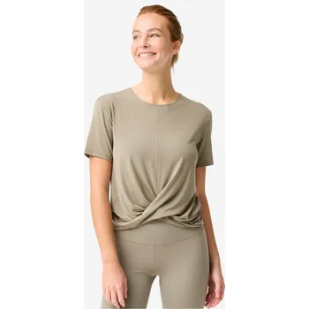 DECATHLON Dámské tričko twist L KAŠTANOVÁ
