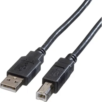 elektrický kabel Roline USB kabel USB 2.0 USB-A zástrčka, USB-B zástrčka 3.00 m černá stíněný 11.02.8830