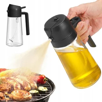 Nádoba na olej a ocet ROZPRAŠOVAČ NA OLEJ A OCET PŘESNÝ ROZPRAŠOVAČ DÁVKOVAČ VE SPREJI 470 ML