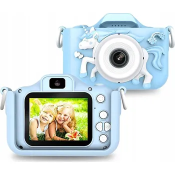 Digitální kompakt Digitální fotoaparát Metin-Sklep Jednorožec UNICORN modrý