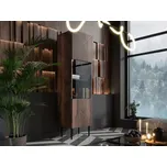 Skříň ořech matný 187 x 51 x 42 cm Mirjan