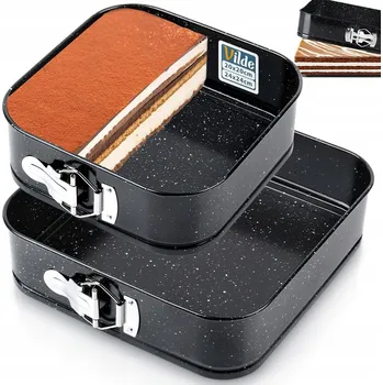 Forma na pečení 2x GRANITOVÁ Forma forma na dort rozepínací na pečení dortů 20 + 24 cm