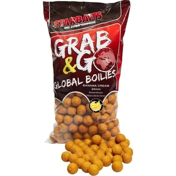 Boilies Boilies Starbaits Grab&Go Global Banana Cream 14mm 2,5kg