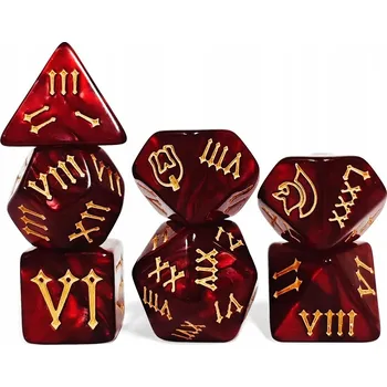 Příslušenství k deskovým hrám VENUŠE SADA 7 KOSTEK PRO RPG HRY