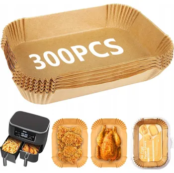 Pečicí papír PAPÍROVÉ VLOŽKY DO FRITÉZY, HORKOVZDUŠNÉ FRITÉZY 22 x 14 cm, 100 ks