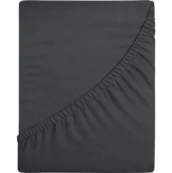 Prostěradlo Prostěradlo Jersey Delux - tmavě popelavá (šedá) 140x200 s gumou, Polský výrobek