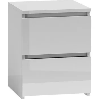 Noční stolek Noční stolek MONZA W2 noční stolek - Bílý Lesk