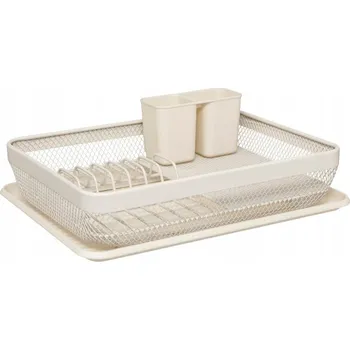 Organizace kuchyně ODKAPÁVAČ NA NÁDOBÍ Mayaj béžový, kov a plast