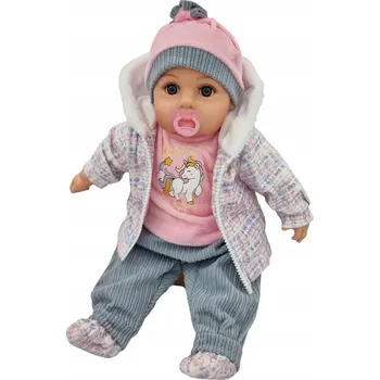 PANENKA MIMINKO MLUVÍ A ZPÍVÁ V POLŠTINĚ 45CM + DUDLÍK + LAHEV_568