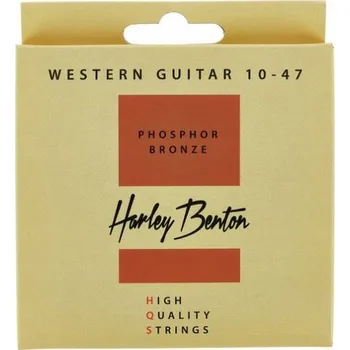 Struna pro hudební nástroj Struny pro akustickou kytaru Harley Benton HQS WE 10-47 PB