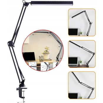 Lampička ENERGOOSZCZĘDNA LAMPKA BIURKOWA LED S KLIPEM, 3 BARVY SVĚTLA, NASTAVITELNÁ