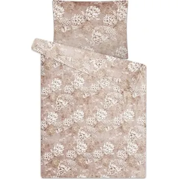 Povlečení Povlečení mikroflanel Tina 140x200,70x90 cm béžová