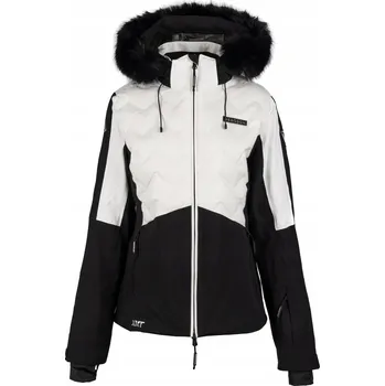 Dámská lyžařská bunda BERGSON ZEPHYRIC STX White, odnímatelná kapuce #M