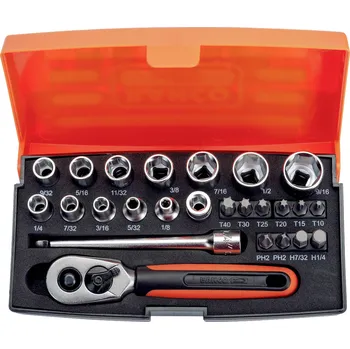 Sada nářadí Bahco sada nástrčných klíčů, 1/4 , 25dílná, SL25AF