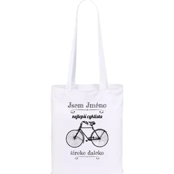 Látková taška Jsem nejlepší cyklista široko daleko