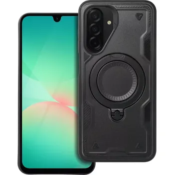 Pouzdro na mobilní telefon Odolné pouzdro Frost Armor Samsung Galaxy S24 / S25 – černé (Odolné pouzdro Frost Armor pro Samsung Galaxy S24 / S25 – dvouvrstvá konstrukce, výklopný stojánek a plná ochrana)