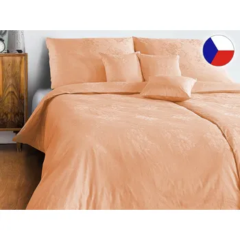 Povlečení Damaškové povlečení 140x200, 70x90 BOHEMA Rozkvět oranžová