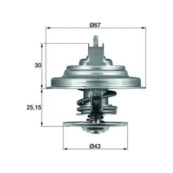 Těsnění motoru Termostat, chladivo MAHLE TX 31 92D S