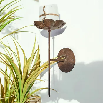 Svícen Nástěnný svícen Viverto, hnědá, V/Š/H cca 26/12/15 cm