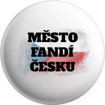 Placka Město fandí Česku - vlajka