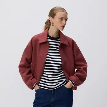 Dámské oblečení Reserved - Bunda s límcem - růžová - 481IA-30X - 481IA-30X-M