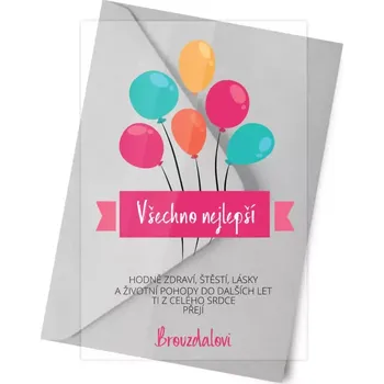 Fotokniha Plexisklo 10 x 15 cm Balonky