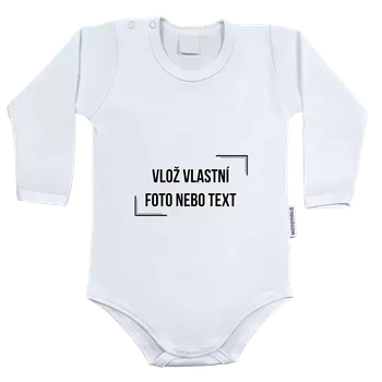 Dětské body s dlouhým rukávem s vlastním potiskem